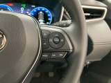 前方の車との車間を設定し、スピードを上げたり緩めたりを自動で行ってくれる追尾式の「レーダークルーズ」。上級装備の一つです!高級車にしかつかない嬉しい機能です。