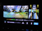バックカメラの画像です。ガイドラインがスムースな車庫入れをサポートいたします。車庫入れの安心感がアップしますね。