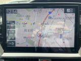 【BIG-Xナビ】人気の大画面BIG-Xナビを装備。専用設計で車内の雰囲気にマッチ!ナビ利用時のマップ表示は見やすく、テレビやDVDは臨場感がアップ!いつものドライブがグッと楽しくなります♪