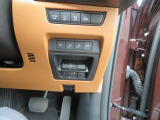 運転席側のボタン類になります。上側の4つのスイッチは一部の安全装備のオンオフスイッチ。真ん中の4つのスイッチはシートポジション保存と、トランクを開けるスイッチ。一番下がETCになっています。