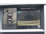【全周囲カメラ】上が丸見え!! 駐車時に周りの様子が見えます。駐車時も安心ですよ!!