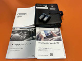 安心の新車時からのスペアキー及び取扱説明書、メンテナンスノートなど一式付いています。