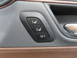 シートメモリーがあります。運転者が変わってもワンタッチで自分のポジションです♪