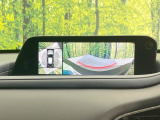 【360&deg;ビューモニター】専用のカメラにより、上から見下ろしたような視点で360度クルマの周囲を確認することができます☆死角部分も確認しやすく、狭い場所での切り返しや駐車もスムーズに行えます。