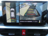 (パノラミックビューモニタ-)車を上から見たような映像で死角もバッチリ確認できます。