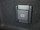 非常時やキャンプなどに役立つAC100Vコンセント付きです。