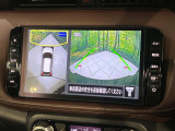 【アラウンドビューモニター】専用のカメラにより、上から見下ろしたような視点で360度クルマの周囲を確認することができます☆死角部分も確認しやすく、狭い場所での切り返しや駐車もスムーズに行えます。