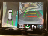 【全方位モニター】 4つのカメラで映像を映し出します。発進時、後退時も周囲の安全を確認し、サポートします^^