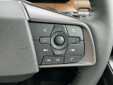 ナビの音量など車両情報を手元で操作できるハンドルスイッチ付き。