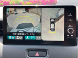 【全周囲カメラ】真上から車を見たようにモニターで確認ができる。是非実際の車で体感してみてください。