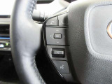 ステアリングスイッチは前方から目を離すことなく操作することが可能。わき見運転の防止に。