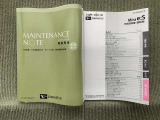保証書(メンテナンスノート)・取扱説明書あります