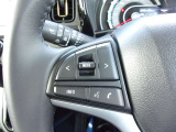 オーディオの音量やチャンネル操作ができるスイッチが、ハンドルに付いています。運転中でも、操作が行えて非常に安全・便利です!