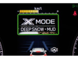 X-MODEは路面に応じてモードを選択するだけで4輪の駆動力やブレーキなどを最適にコントロール。悪路からのスムーズな脱出をサポートします。