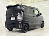 R4年 N-BOXカスタム Lターボ特別仕様車 スタイス+ブラックが入庫しました。純正Gathersメモリーナビ・ミュージックラック・Bluetooth対応・CD/DVD再生・バックカメラ・ETC