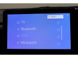 Bluetoothオーディオ再生、地デジ(フルセグ)対応。CD・DVDプレイヤーも装着しています☆