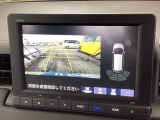 便利な3ビュー切り替え、ガイド線表示付きのバックカメラです!後退時、後方の視界をサポートします!