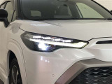 LEDヘッドライトです。デザイン性がよくとても明るいので、夜間の走行や悪天候でも安心です。しかも長寿命!