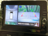 【アラウンドビューモニター】専用のカメラにより、上から見下ろしたような視点で360度クルマの周囲を確認することができます☆死角部分も確認しやすく、狭い場所での切り返しや駐車もスムーズに行えます。