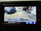 バックカメラの画像です。ガイドラインがスムースな車庫入れをサポートいたします!車庫入れの安心感がアップしますね☆
