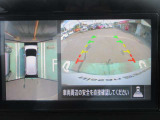 ナビ画面にアラウンドビュ-モニタ-の映像を映し出しています。  狭い場所での車庫入れをサポ-トしてくれる便利アイテムです。