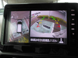 アラウンドビューモニター:空から見下ろしているような視点でスムーズな駐車と安全確認ができ安心して運転出来ます。