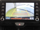 バックモニター付きです。モニターにはガイド線も表示されます。