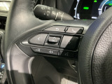 ステアリングにオーディオ操作スイッチが付いています。オーディオ画面に直接タッチしなくても操作が出来ますので、運転に集中できます。