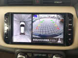アラウンドビューモニター装備なので狭いところでも周囲を確認出来るので安心ですね。日産純正ナビ装着です。