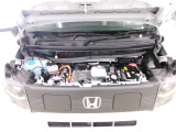 自慢のエンジンはパワードbyHONDAです。精度とバランスにこだわって、低回転からスムースなパワーを発揮します。