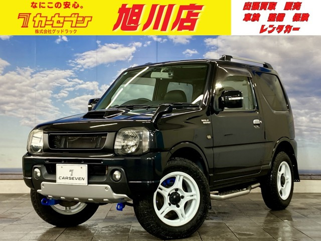 ジムニー ワイルドウインド 4WD Bluetooth接続 LEDヘッド ルーフレール付