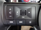 オーディオコントロールスイッチです。ボリューム・選曲が手元で出来ます。メーター内の設定が出来ます。