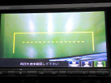 バックカメラの画像です。ガイドラインがスムースな車庫入れをサポートいたします。車庫入れの安心感がアップしますね。