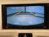 リバースギアに入れるだけで後方の表示へ切り替わります。夜間や雨の日の駐車も楽になりますよ。