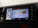 全周囲モニターが付いています!大きなお車ですよね、車庫入れや立体い駐車場もこれで安心できます!