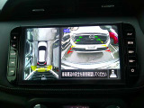 【アラウンドビューモニター】空から見下ろした映像がナビ画面にて確認可能です。駐車もラクラクですよ♪