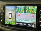 【アラウンドビューモニター】専用のカメラにより、上から見下ろしたような視点で360度クルマの周囲を確認することができます☆死角部分も確認しやすく、狭い場所での切り返しや駐車もスムーズに行えます。