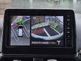 アラウンドビューモニター。上空から見下ろしているような映像で、スムースな駐車をサポートします。