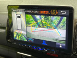 【パノラミックビューモニター】専用のカメラにより、上から見下ろしたような視点で360度クルマの周囲を確認することができます☆死角部分も確認しやすく、狭い場所での切り返しや駐車もスムーズに行えます。