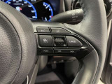 ステアリングスイッチ付きで、運転中に視線を前に向けたまま操作できます。