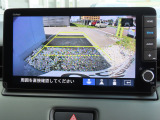 リアワイドカメラシステム!従来の視野に加えて、後方側方を約180&deg;まで見えるワイドビューと、後方を真上から見たような視野で駐車時などに便利なトップダウンビューの3つの視野があります!