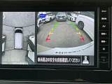 アラウンドビューモニターです。上空からお車の周りを見る感覚で表示されますので、車庫入れも簡単
