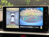 【パノラミックビューモニター】専用のカメラにより、上から見下ろしたような視点で360度クルマの周囲を確認することができます☆死角部分も確認しやすく、狭い場所での切り返しや駐車もスムーズに行えます。