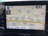 トヨタ純正メモリーナビ装着車。大画面で見やすく使いやすいナビゲーションです。トヨタ純正ならではの、シンプルで簡単操作です。