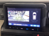 便利な3ビュー切り替え、ガイド線表示付きのバックカメラです!後退時、後方の視界をサポートします!