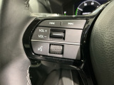 ステアリングにオーディオ操作スイッチが付いています。オーディオ画面に直接タッチしなくても操作が出来ますので、運転に集中できます。