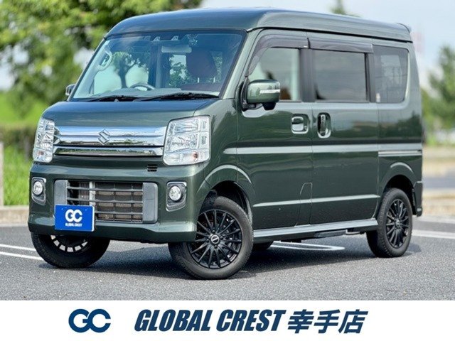 エブリイワゴン PZターボスペシャル ハイルーフ 4WD 1年保証 修復無 運転支援 リフト...