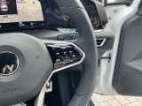 ステアリング右手側にはメータディスプレイ表示切替スイッチの他、ステアリングヒータースイッチも配置。寒い季節に嬉しい装備です。