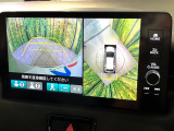 【マルチビューカメラシステム】専用のカメラにより、上から見下ろしたような視点で360度クルマの周囲を確認することができます☆死角部分も確認しやすく、狭い場所での切り返しや駐車もスムーズに行えます。