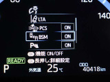 隣車線を走る車両をレーダーで検知し、ドアミラーでは確認しにくい後側方エリアに存在する車両に加え、急接近してくる車両も検知します。車両を検知するとドアミラーに搭載されたLEDインジケーターが点灯します。